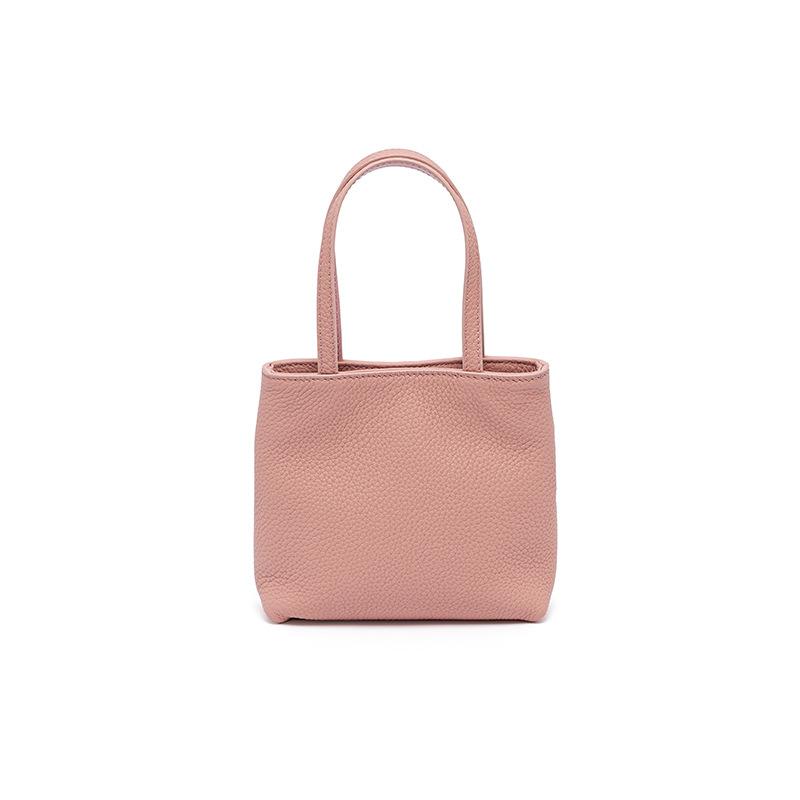 Metal chain handbag, first layer cowhide messenger bag, genuine leather bag, can be proofed and customized women's bag.