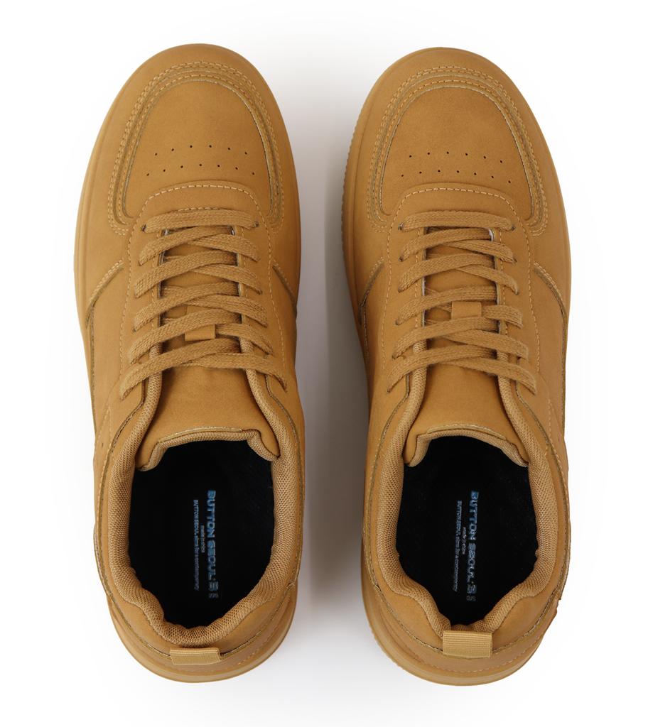 Button Seoul Men'S And Women'S Low Classic All Brown Sneakers