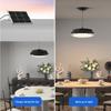 Solar Ceiling Light 3 Color Dimmable IP65 Rain Proof Solar Shed Light with Remote Control for Indoor Outdoor