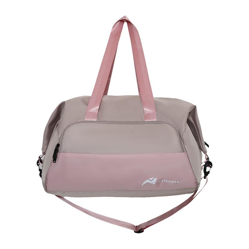 

Men and Women Multi-pocket Classification Large-capacity Rugby Sports Luggage Bags Out Trendy and Cool Contrasting Color Handheld Travel Bags розовый