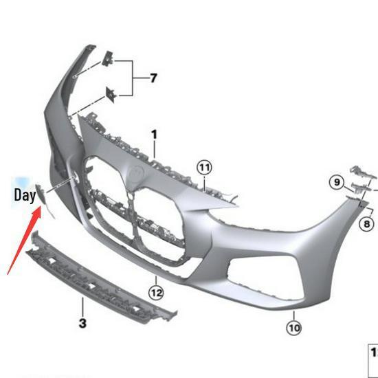 BMW 4 Series G22 Front Bumper Tow Hook Cover - Model 51119854253