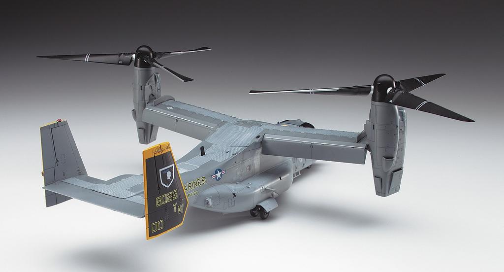 Hasegawa Scale US Marine Corps Tiltrotor Transport Aircraft Osprey Plastic Model E41 1/72 MV-22B