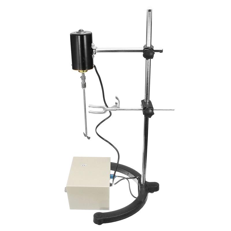 100W 3000rpm Overhead Stirrer Adjustable Churn Stir Machine Blenders Laboratory Stirrer Dual Control Mixer Electric Lab Mixer