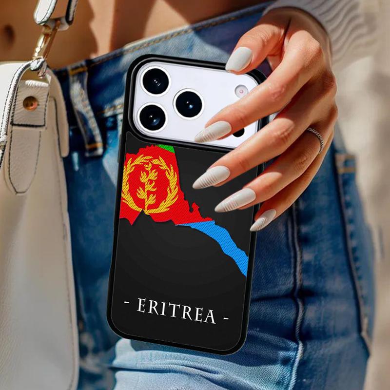 Eritrea Flag Phone Case For iPhone 17 Air 14 15 13 12 Max Cover For Apple 14 15 16 16e 11 Pro Max Plus