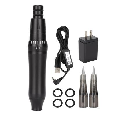 Semi Permanent Eyebrow Tattoo Machine Low Noise Eyebrow Lip Eyeliner Tattoo Machine Black 110‑240V