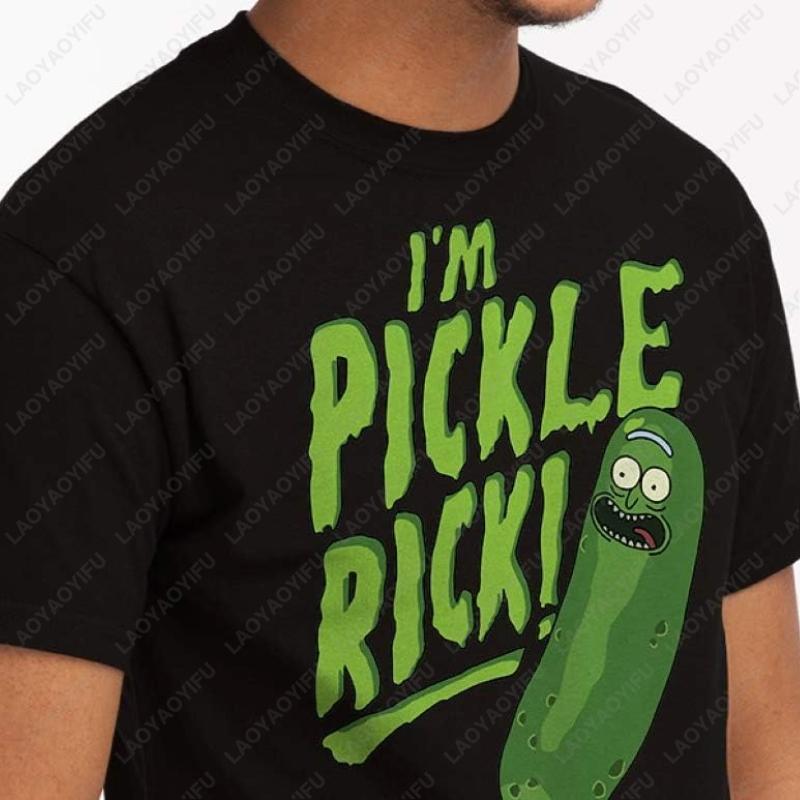 I'm Pickle Rick Mens T Shirt Cool and Funny Morty Design Schwifty Joke Design Streetwear Casual Tee Top Funny Tshits Cotton Tees