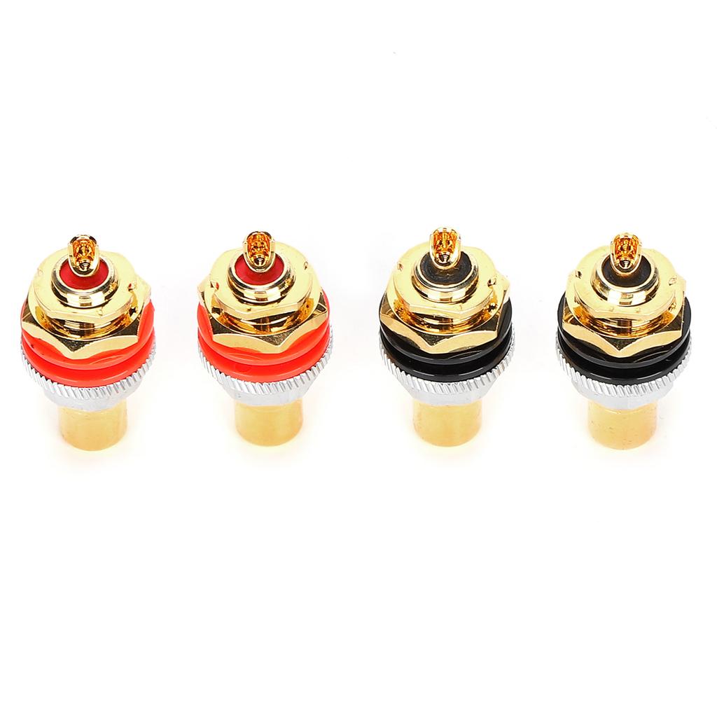 Monosaudio C401G RCA Socket Pure Copper 24K Gold Plated RCA Female Socket Terminal