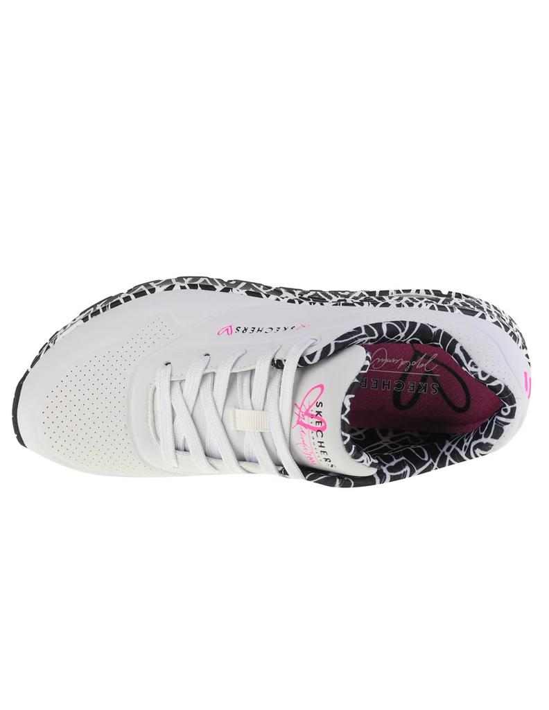 Baskets Skechers Blanc / Noir Uno Loving Love