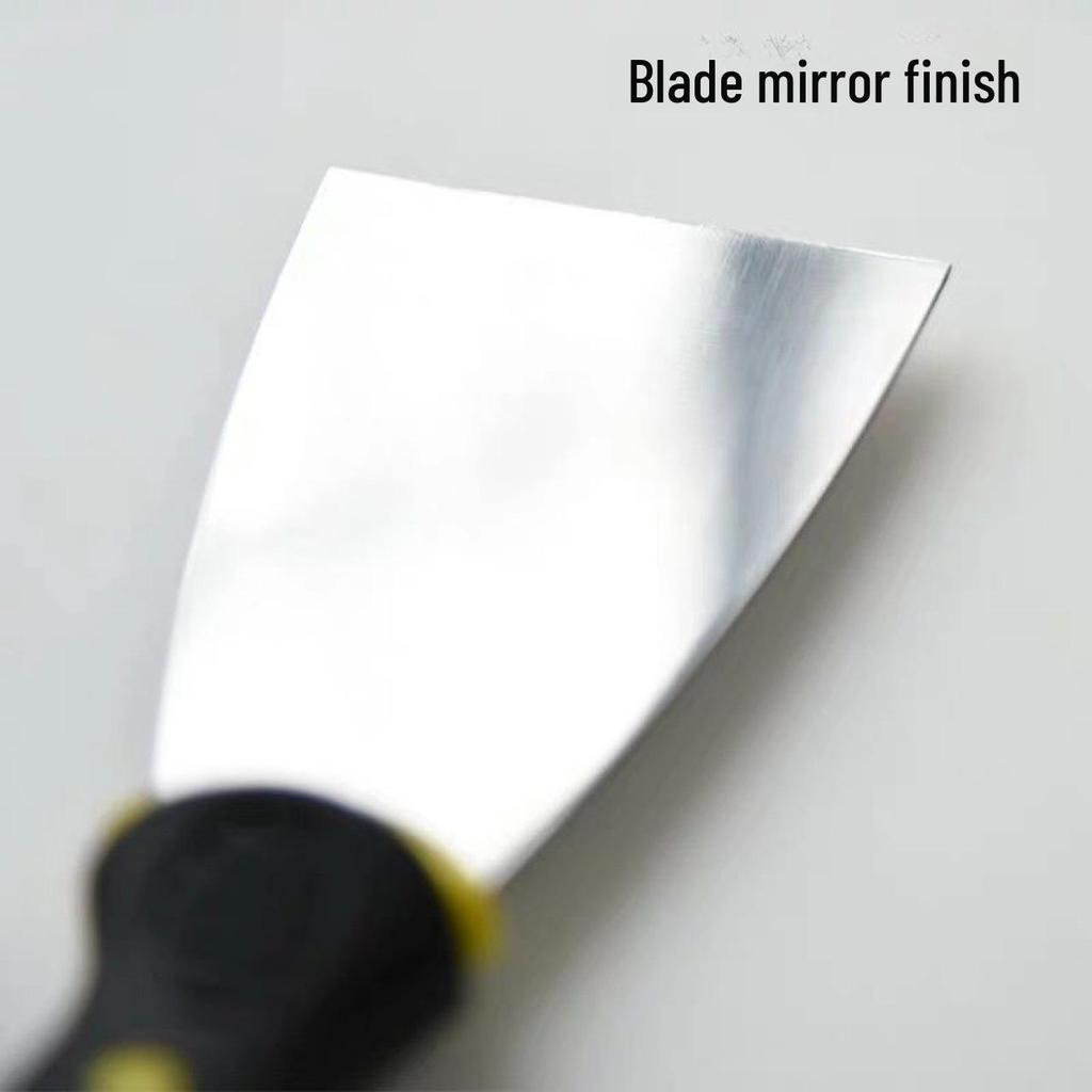 Putty Knife Scraper Set: Stainless Steel, 2" & 3" Thickened Blades.