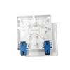 2-Port Terminalboks Type 86 ABS Optisk Terminal Forgreningsboks Hvid Plast Fiberoptisk Splejseboks Med Adaptere