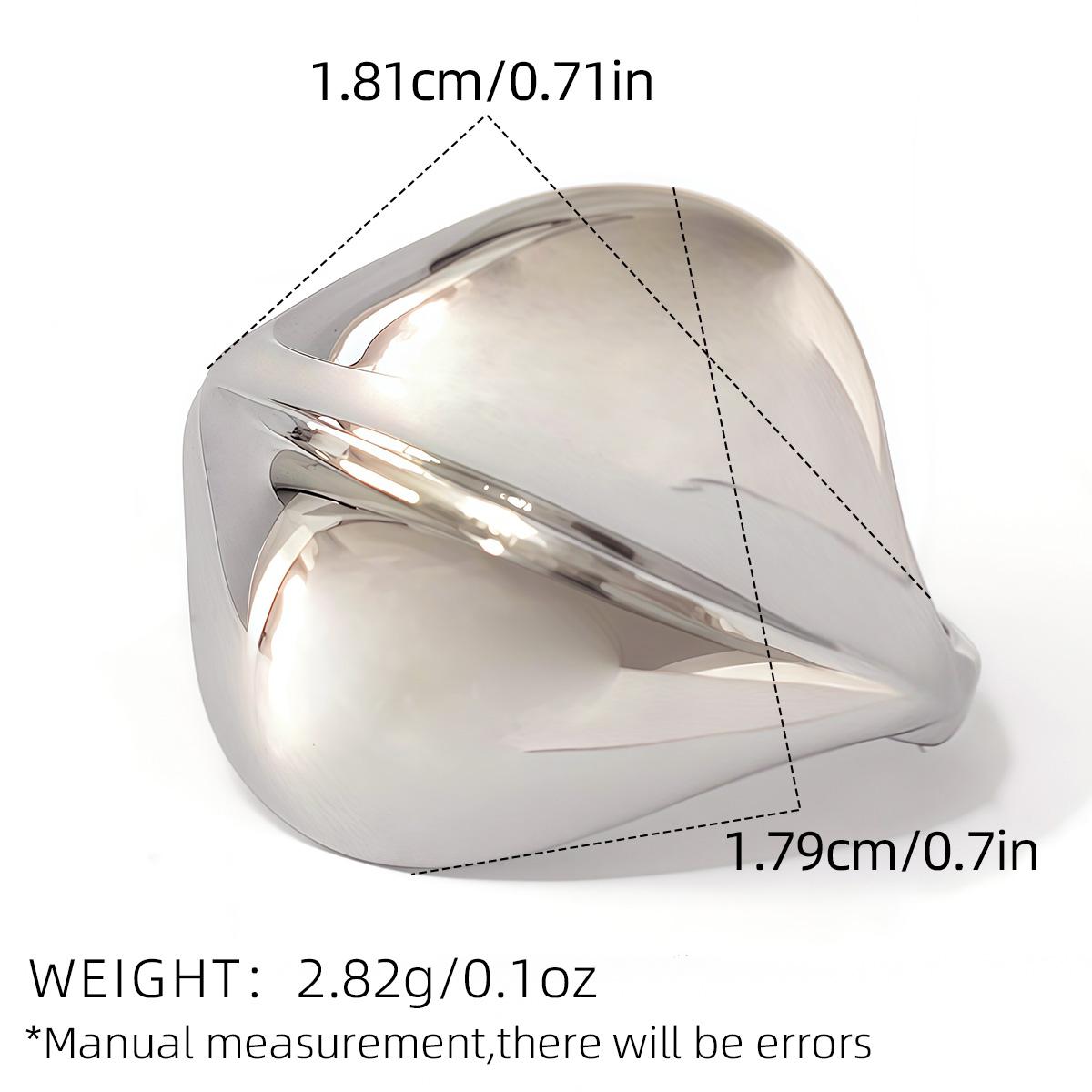 

Fashionable Geometric Pattern Design Stainless Steel Rings 18K Gold Plated Waterproof Ladies Zircon For Daily Wear Vacation Etc 8