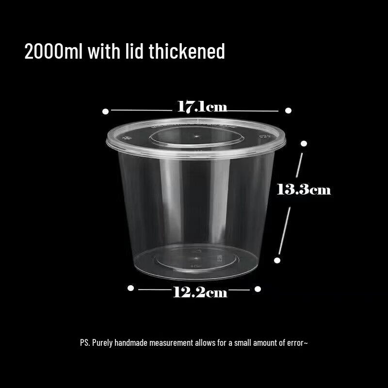 

Rectangular Disposable Plastic Food Container 1.5L and Above