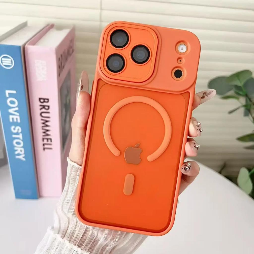 New Translucent Magnetic Case For iPhone 17 Air 16 15 14 Plus 13 12 11 17 Pro Max For Magsafe LensProtector Shockproof Cover