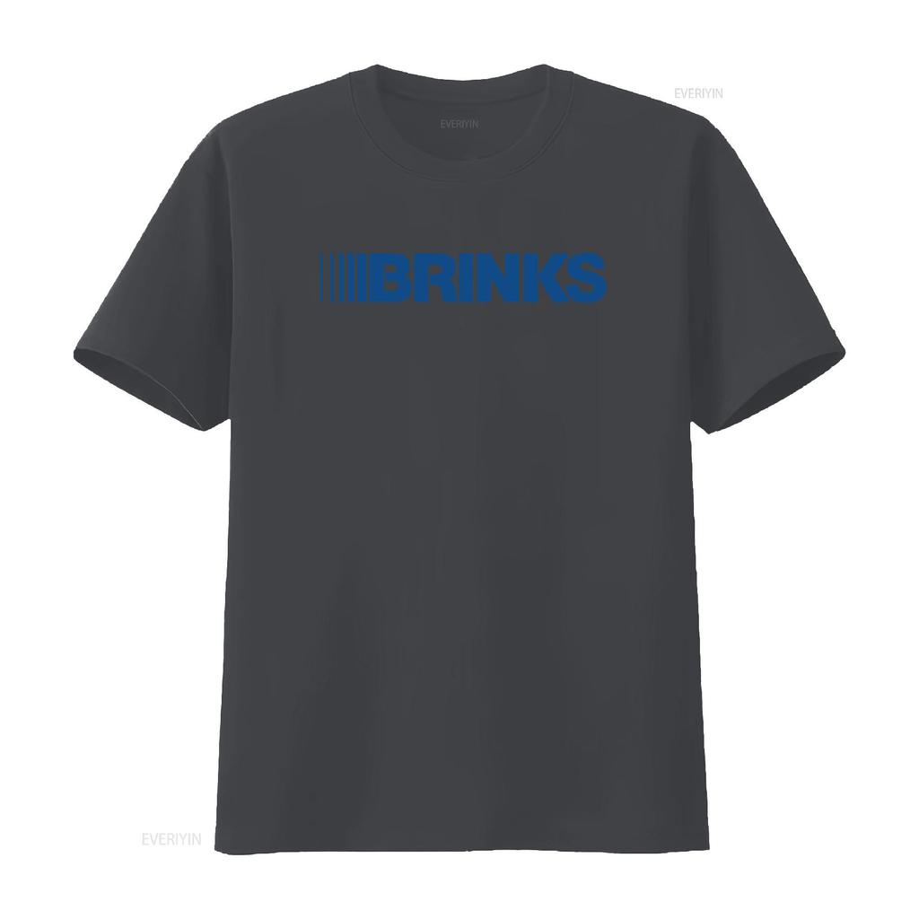 Brinks Truck Logo T Shirt Stylish And Trendy For Unisexs Fashion Vintage Washed Designer Clothes Top For Everyday Wear Soft
