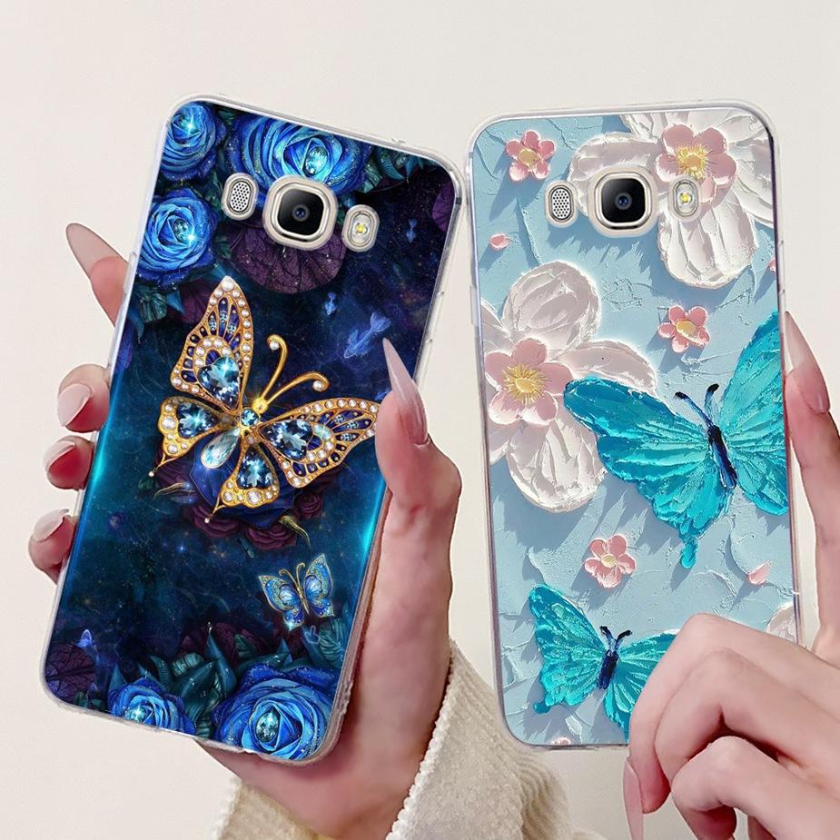 For Samsung Galaxy J5 2016 Case SM-J510F New Luxury Painted Cover Soft Silicone Phone Case For Samsung J3 J5 J7 2016 Fundas Capa