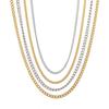 18k Gold Electroplated Minimalist Titanium Steel Twisted Wire Necklace Chain