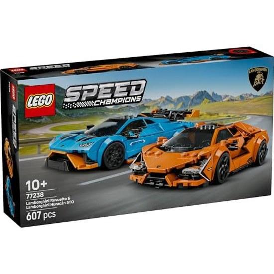LEGO Speed Champions Lamborghini Revuelto Huracán STO 77238 Toy Boys Girls Toys Birthday Present Blocks 10 Years Old 11 12 Elementary School Vehicles