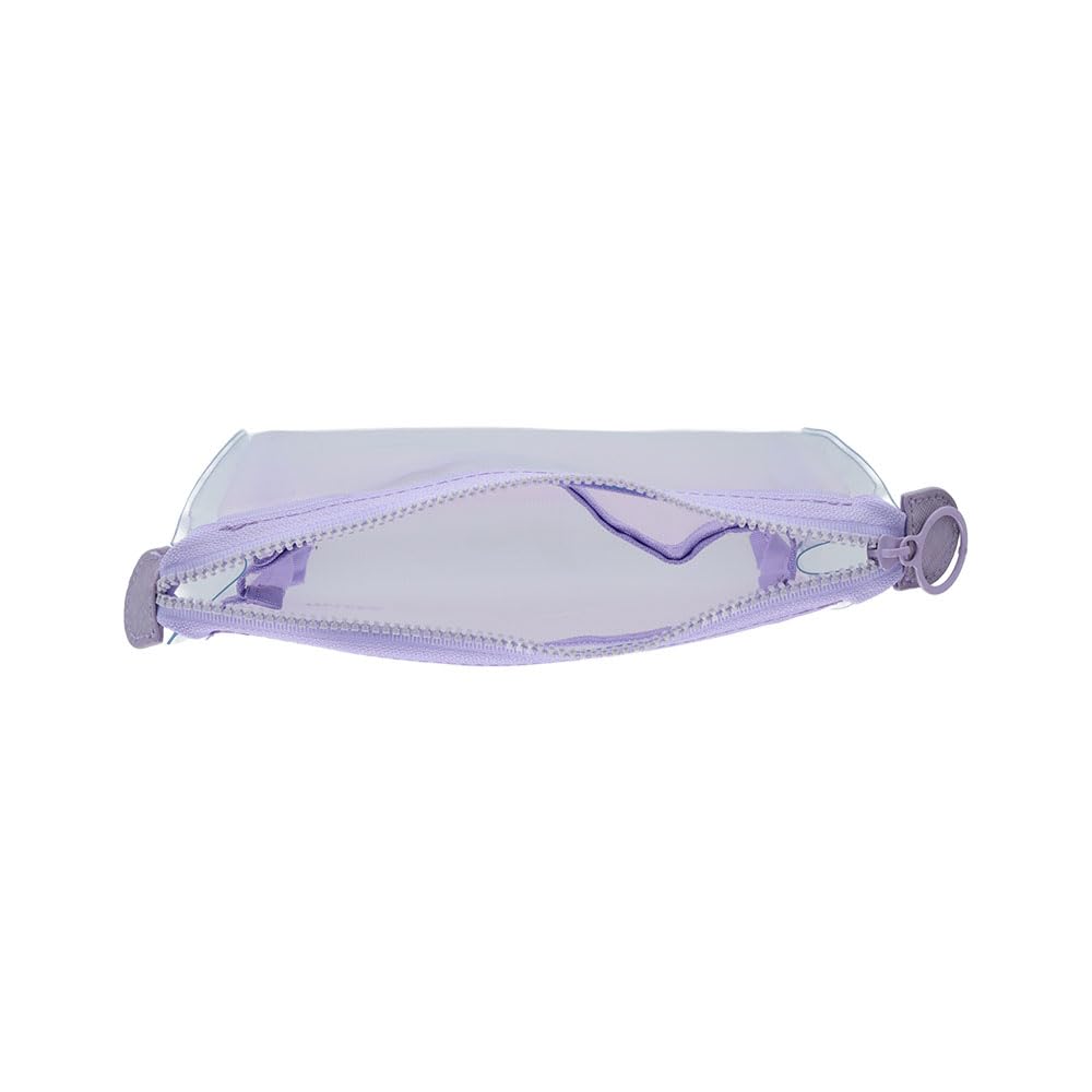 Stationery Clear Mesh Gusset Mitte Grape S2337037 Sun-Star Pouch, Soda,