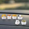 Set of 6 Mini Resin Hamsters Cute Car Accessories for Men Women, Funny Car Interior Ornaments for Car Rearview Mirror Dashboard Decorations