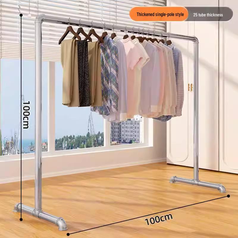 Floor-Standing Indoor Clothes Drying Rack for Bedroom and Balcony