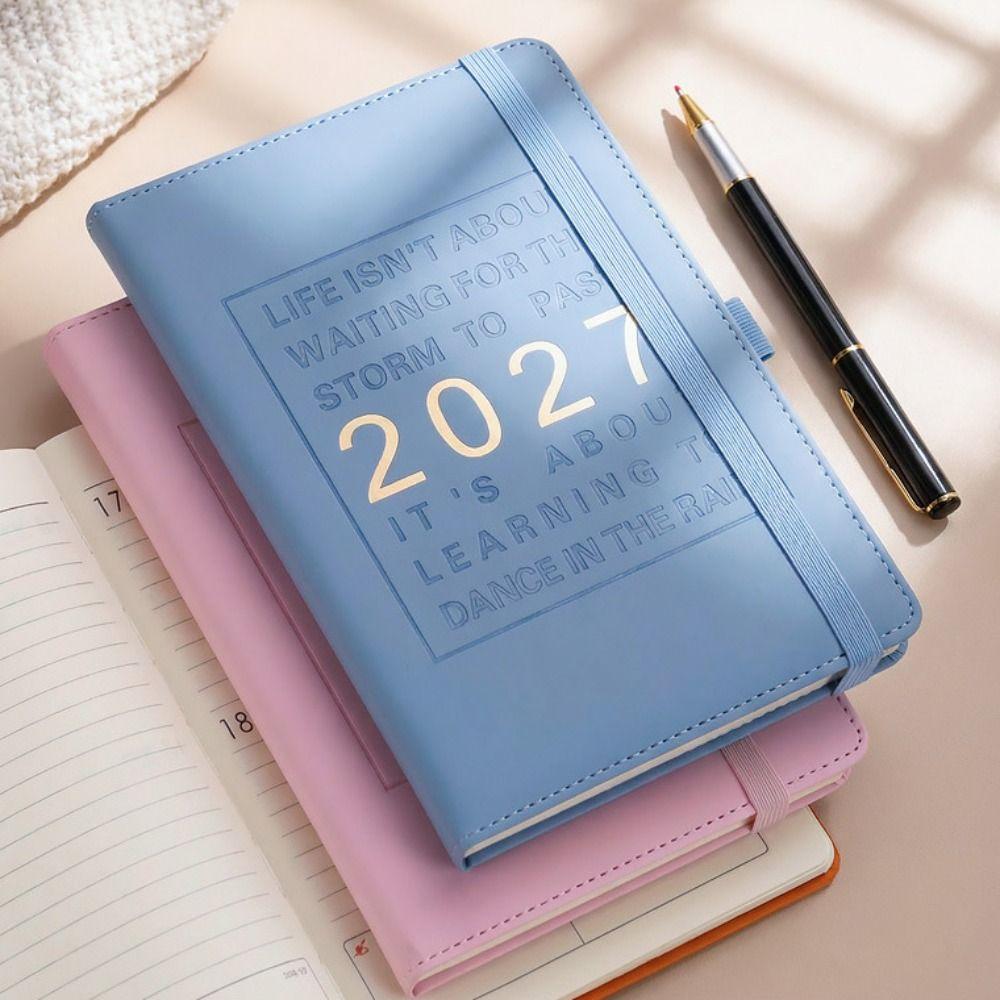 English 2027 Schedule Planner Notepad 12 Months To-do List Notebook  School Office Supplies