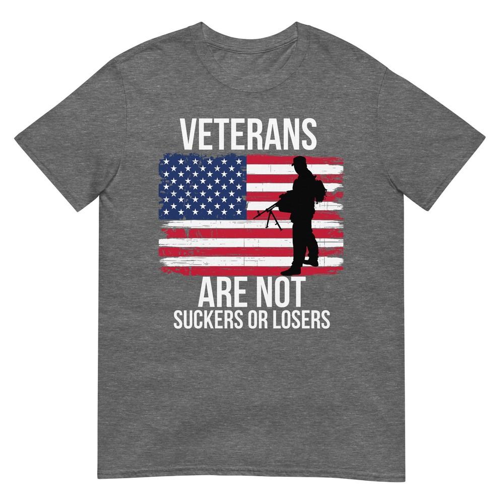 Veterans Are Not Suckers Or Losers Biden 2020 Anti Trump TShirt
