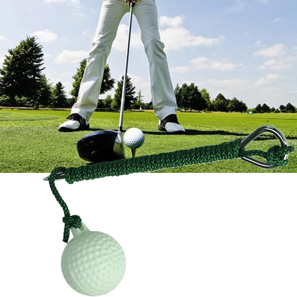 Portable Golf Fly Rope Driving Ball Golf Hit Shot Putting Training Aid Swing Sports Practice Tool Easy Operation
