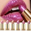 Rossetto Perlescente Scintillante Altamente Pigmentato, Lunga Tenuta, Non Sbiadisce, Lucidalabbra Idratante