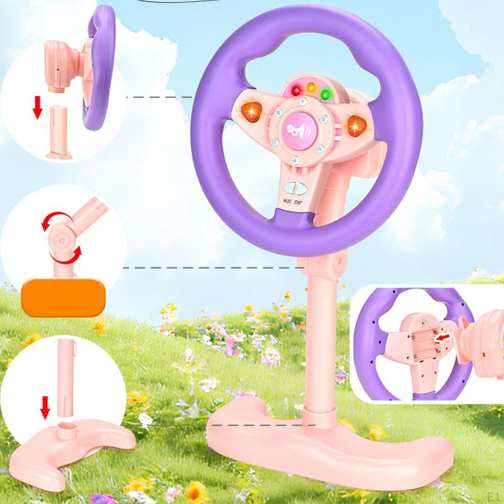 Kierownica dla dzieci Zabawki elektryczne Dźwiękowe Wielofunkcyjne Interaktywne Zabawki do jazdy