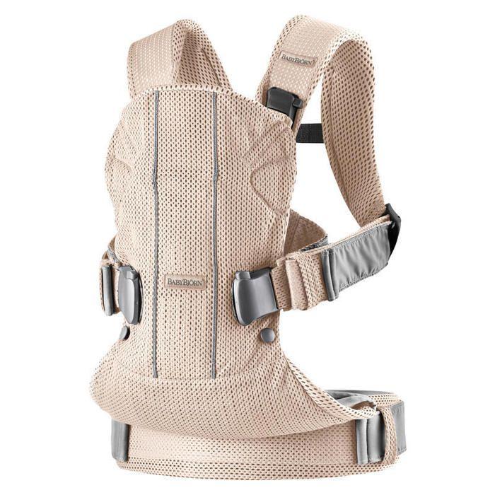 Porte-bébé One Air - BABYBJORN - Rose Nacré - Ergonomique - 3 Positions De Portage