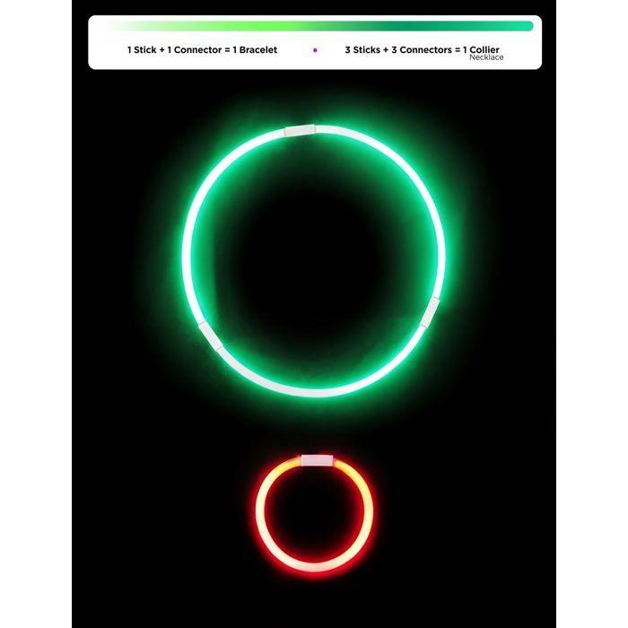 Bracelets fluorescents lumineux - PTIT CLOWN - REF/14614 - Multicolore - 20 cm - 15 pièces