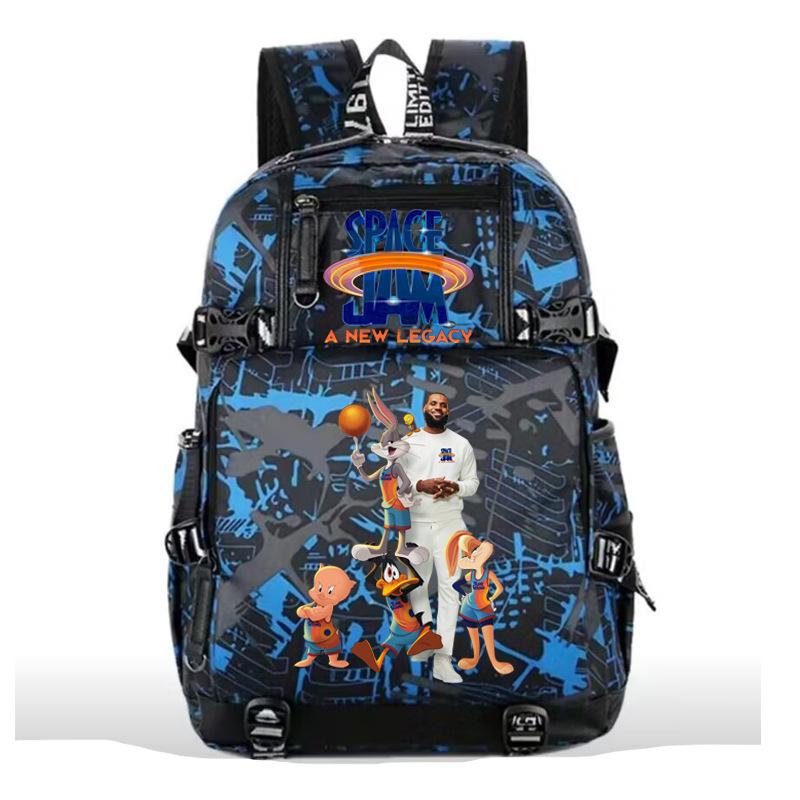 Trendy high school student schoolbag, male and female style personalized college student backpack, fashionable and simple student back