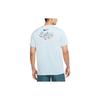 Nike Dri-FIT Rise 365 Printed Back Crew Neck T-Shirt Men Tops Blue DX6146-441