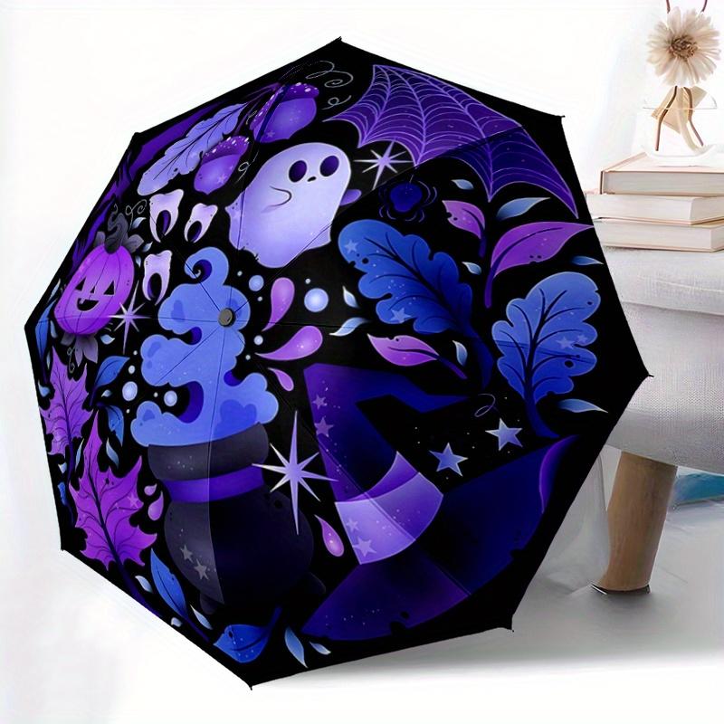 1pc Ghost Pumpkin Halloween Ideas Automatic Opening and Closing Folding - A Good Choice for Gifts, Fashionable and Convenient Umbrella With Cute