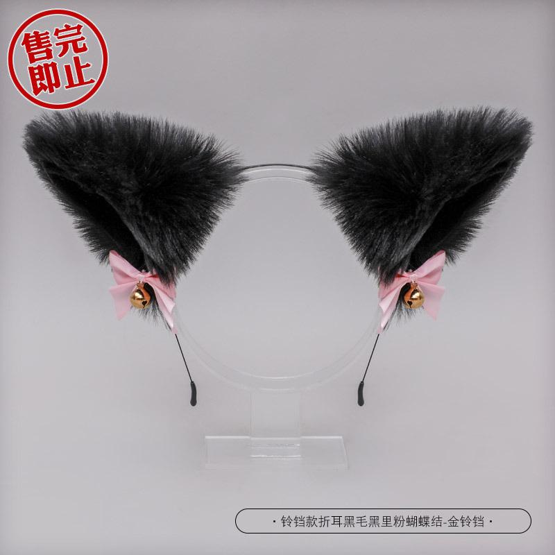 Handmade Japanese Beast Ear Headband Cute Plush Cat Ears Lolita Headdress Fox Ear Accessories Cat Ear Headband