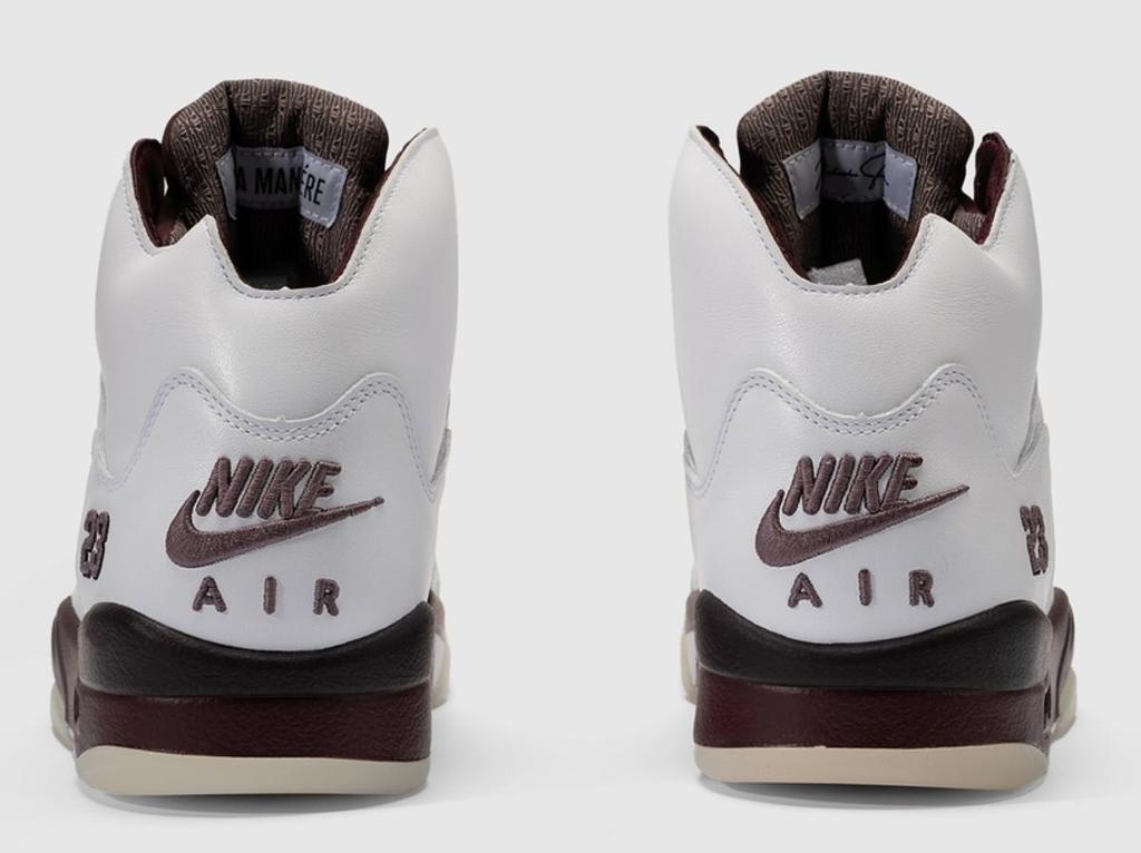 IB1528-100 A Ma Maniere Nike Air Jordan 5 Retro SP White Burgundy Crush (Men's)