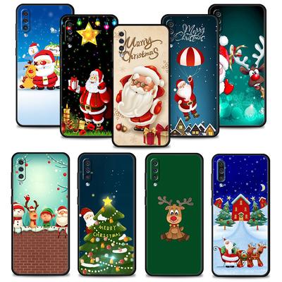 Coque de téléphone Bonhomme de neige Cerf de Noël Pour Samsung Galaxy A50 A30 Note 8 9 20 Ultra A04 A50s A90 A40 A20e A10s A70 A20s M52 M33 M53