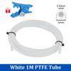 For Bambu Lab Ptfe Tube 2.5mm 4mm P1S P1P AMS A1 Mini 3D Printer Teflonto Pipe X1C Bambulab Ptfe Connector White Grey AMS LITE