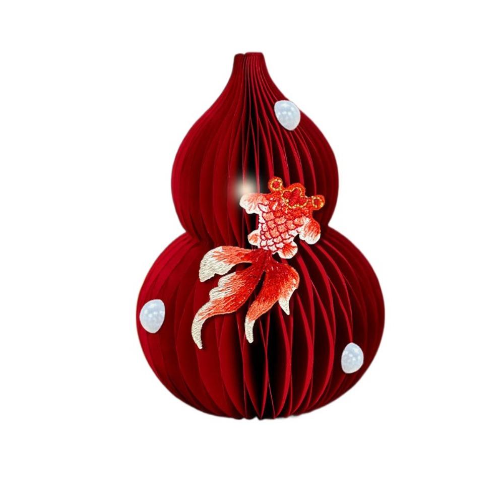 Folding Gourd Shape Housewarming  Ornament DIY Paper Housewarming Decorations  Wedding Decor