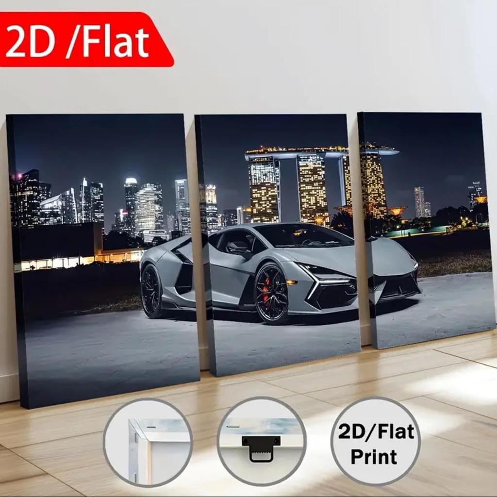Modern 5-Panel Bangkok Oil Painting Canvas Wall Art Decoration