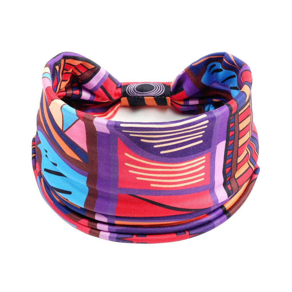 Bohemian Wide Cotton Stretch Headbands Women Headwrap Turban Headwear Bandage Hairbands Bandana Wide Headbands Hair Accessories