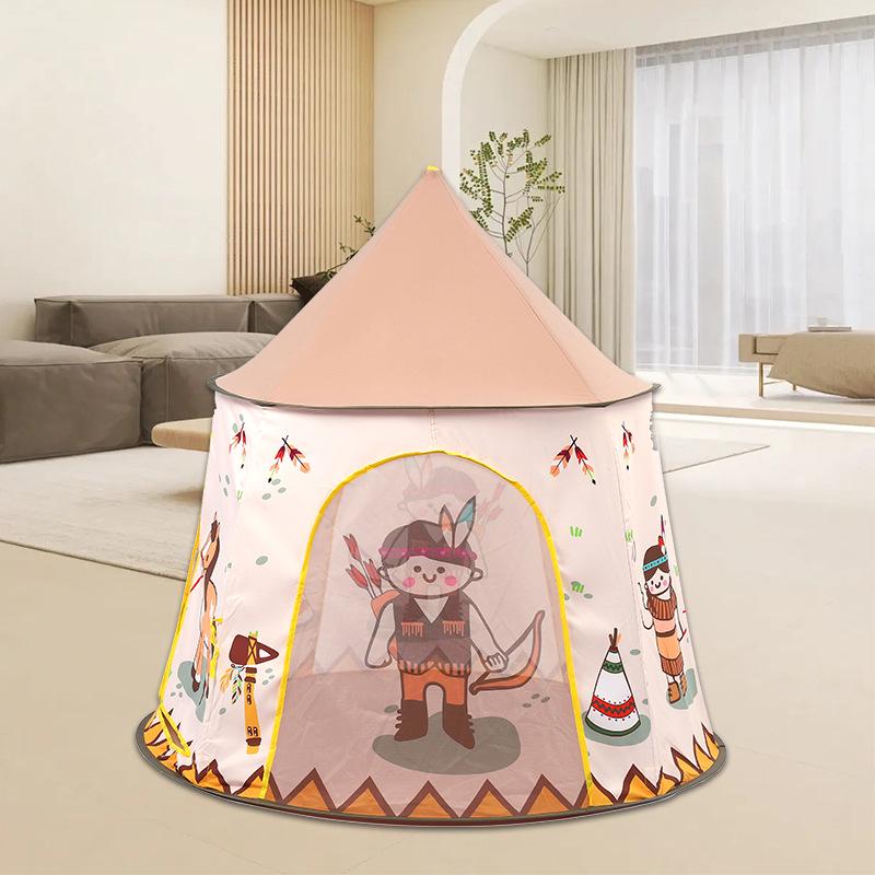 

Kids Round Indian Game Yurt Tent for Boys & Girls Ages 3-8