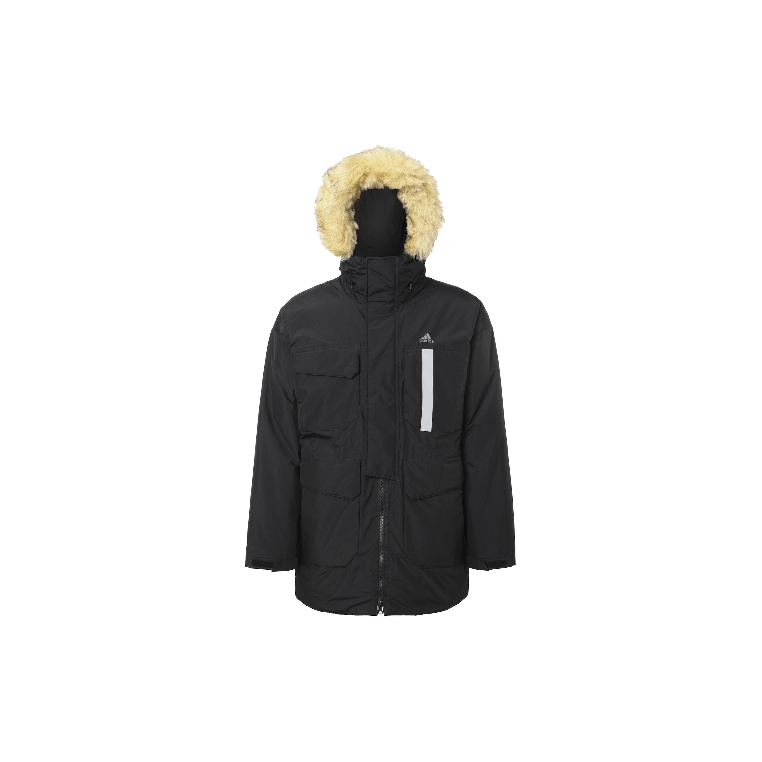 adidas Furry Down Parka  Black  Men s IS0366 XL