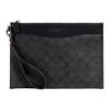 Beckett Leather Document Bag Clutch Medium Men's Black Brown (Unisex) Clutches 91285 JILWO