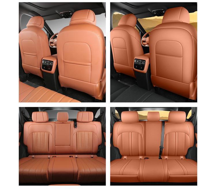 Leather Car Seat Cushion for 2026 Jietu Shanhai L7 PLUS Seven-Seater