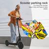 Scooter Stand Parking Support Kick Scooter Holder Anti-Slip Scooter Rack Floor Scooter Storage Accessories for Most Scooter Wheels