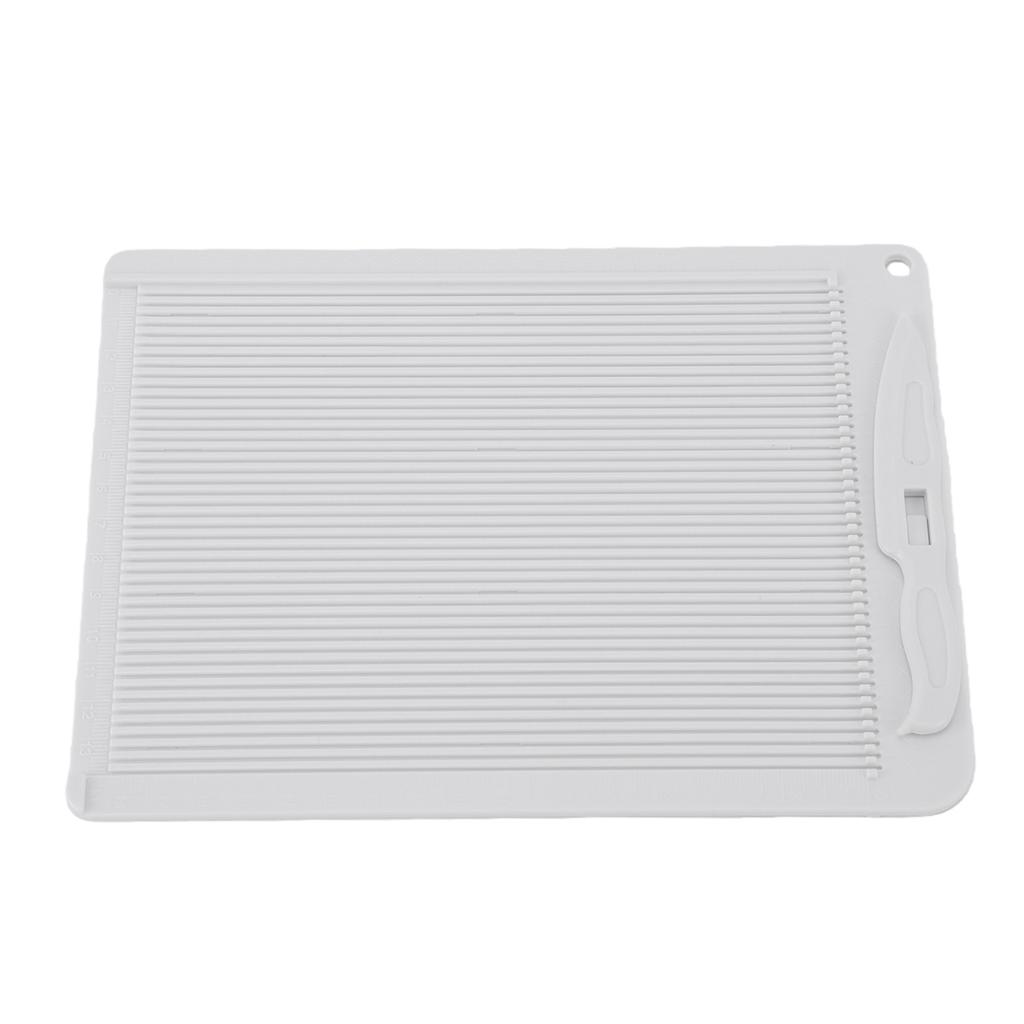 Paper Scoring Board Multi Purpose Creasing Board for Book Cover Envelope Scrapbooking Card Making White