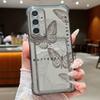 Butterfly Print Case For Samsung S26 S25 S24 Ultra S23 S22 S21 FE A54 A15 A35 A55 A16 A26 A36 A56 A17 A37 A57 5G Clear Card Slot Back Cover
