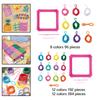 Weaving Loom Kit Making Toy DIY Craft with Crochet Hook Pot Holder Loops for Kids Beginners Adults Tote Bag Christmas Gifts