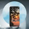 Landscape Winter Light Luxury Black Phone Case For Samsung Galaxy S23 S24 S25 Ultra S22 Plus S21